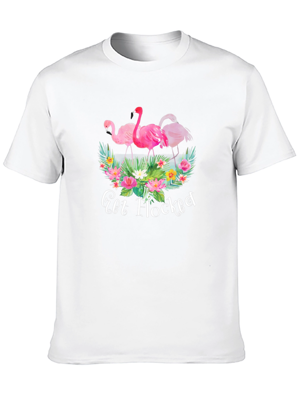Get Flocked Flamingo Graphic T-Shirt
