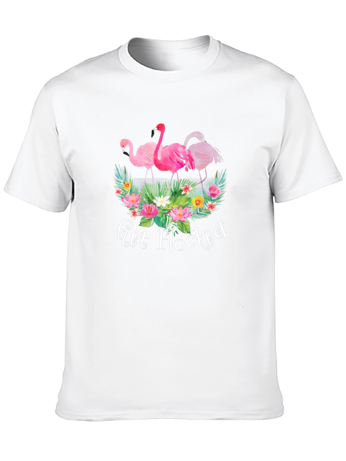 Get Flocked Flamingo Graphic T-Shirt