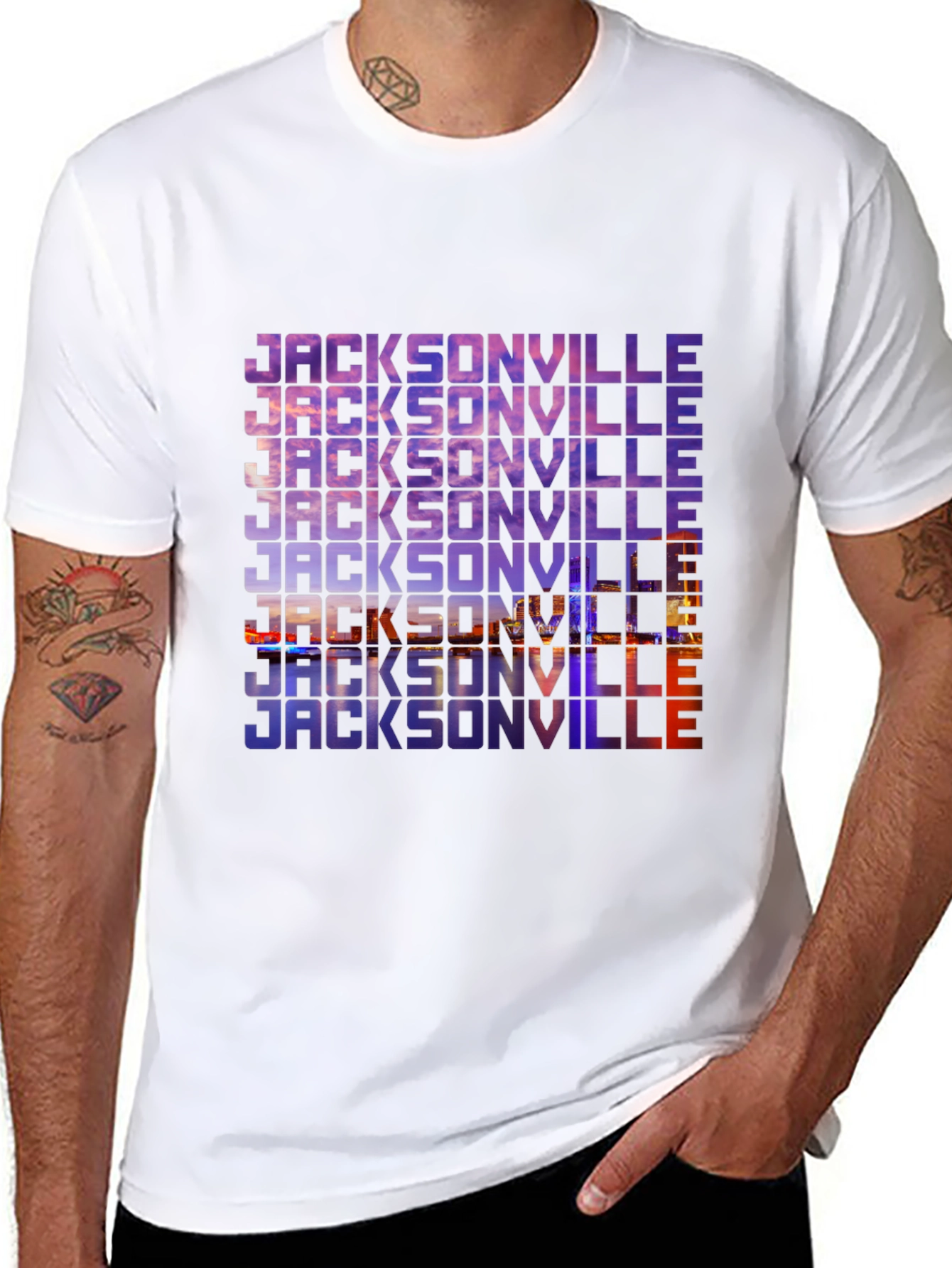 Jacksonville Skyline Graphic Tee