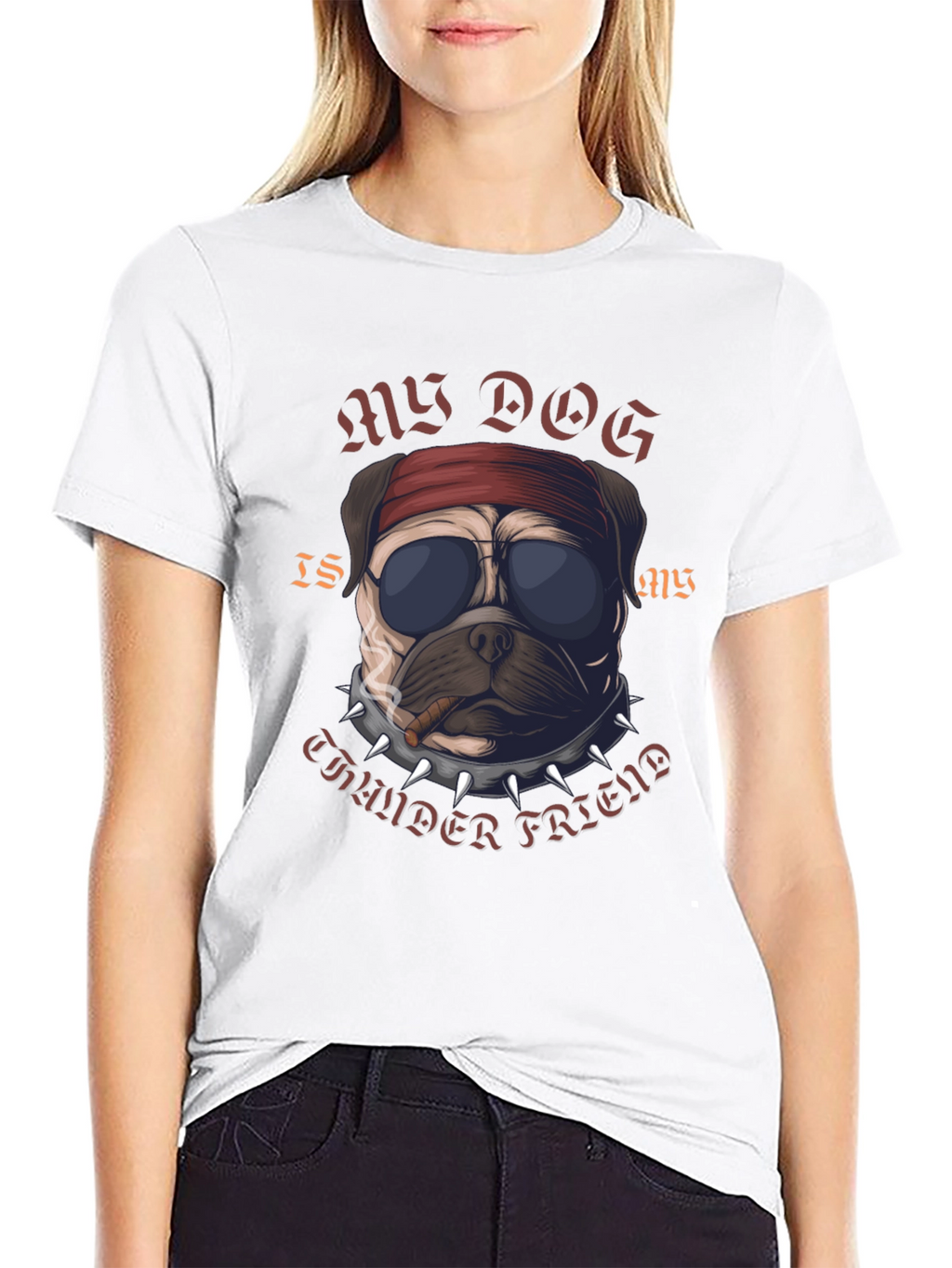 Rebel Pug “Thunder Friend” T-Shirt – Cool Dog Graphic Tee