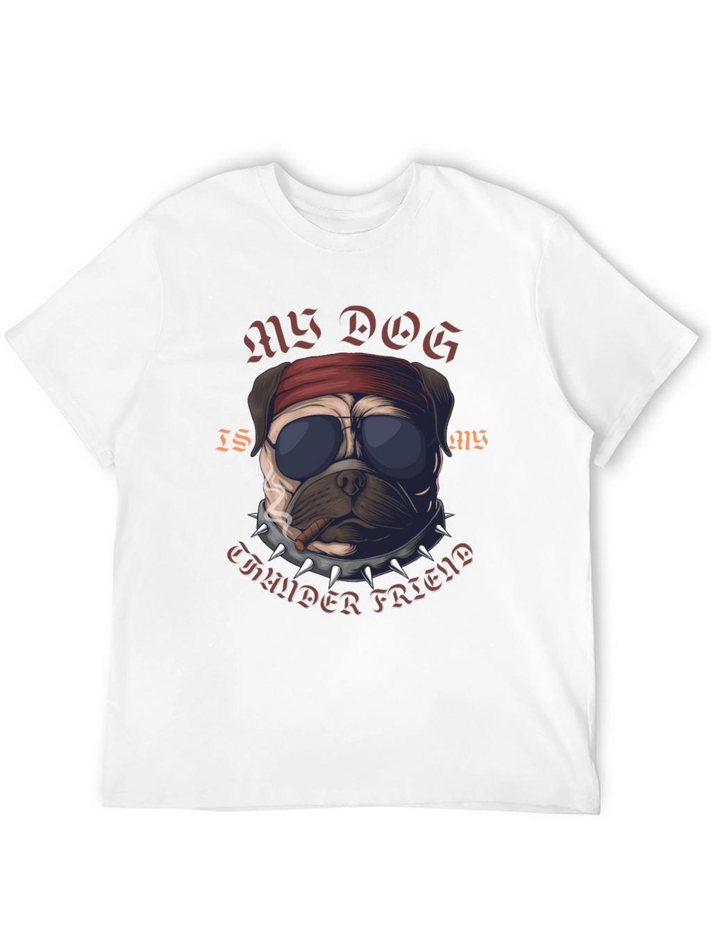 Rebel Pug “Thunder Friend” T-Shirt – Cool Dog Graphic Tee