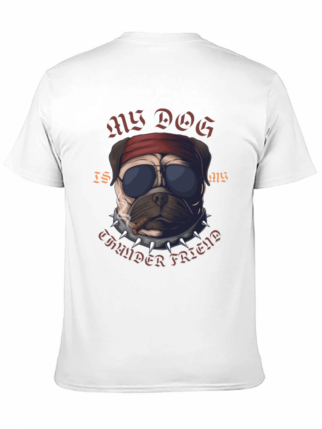Rebel Pug “Thunder Friend” T-Shirt – Cool Dog Graphic Tee