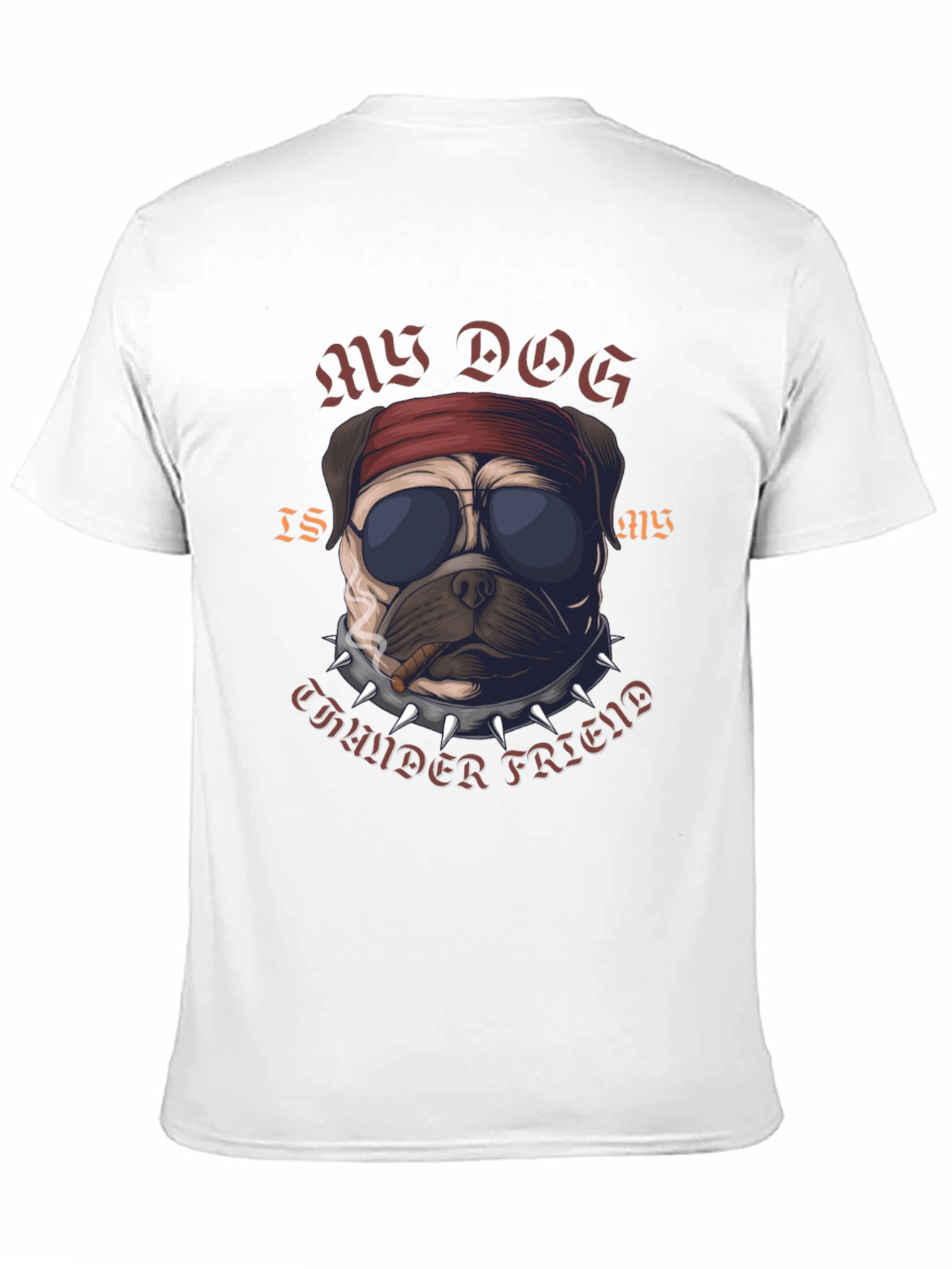 Rebel Pug “Thunder Friend” T-Shirt – Cool Dog Graphic Tee