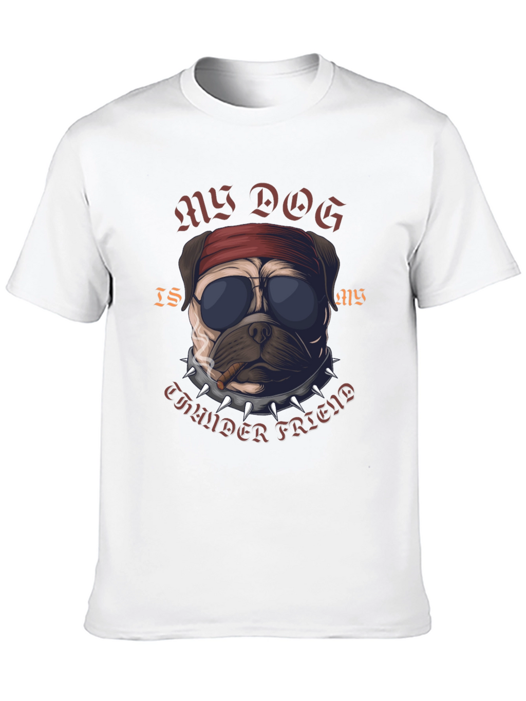 Rebel Pug “Thunder Friend” T-Shirt – Cool Dog Graphic Tee