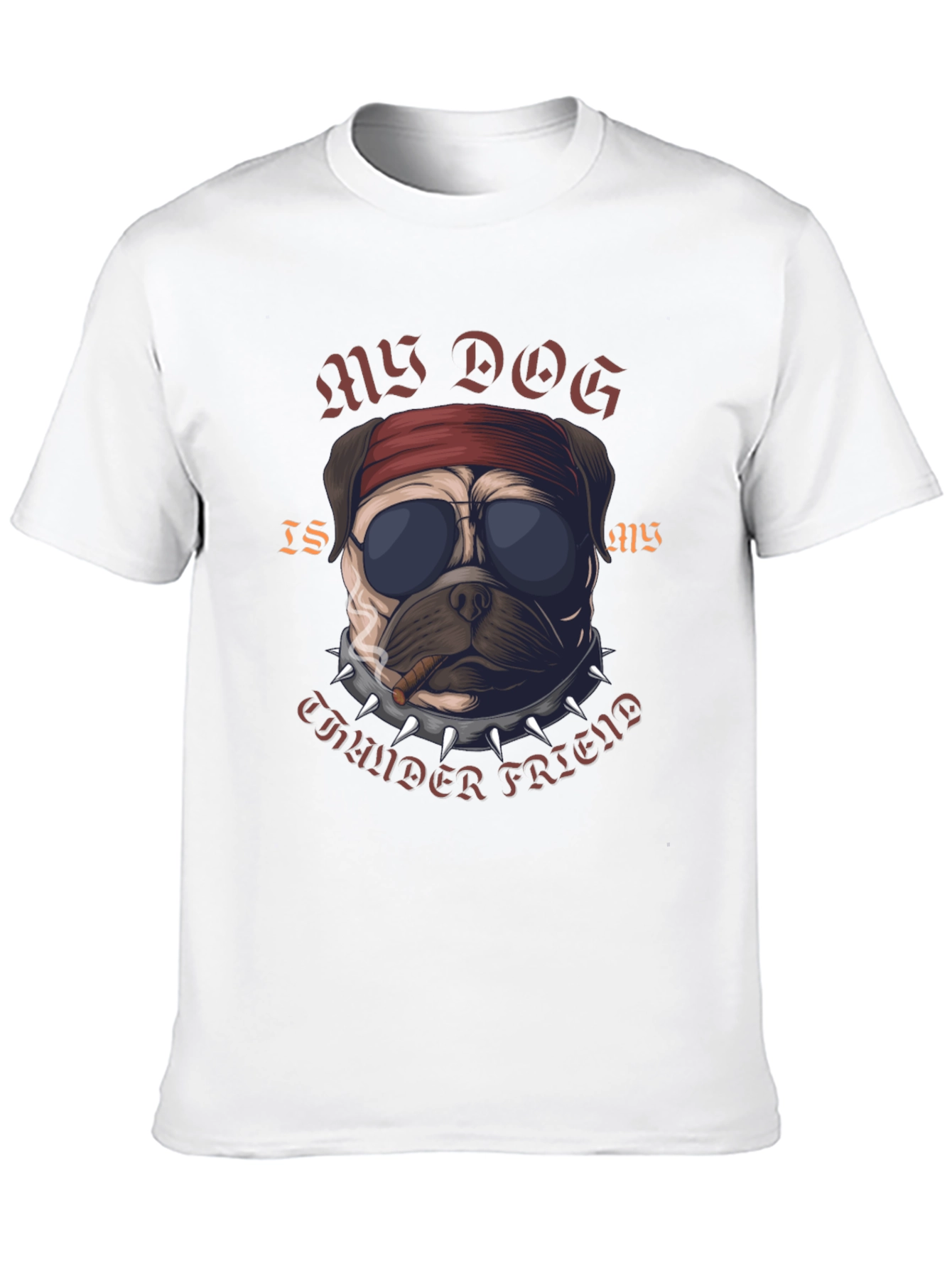 Rebel Pug “Thunder Friend” T-Shirt – Cool Dog Graphic Tee