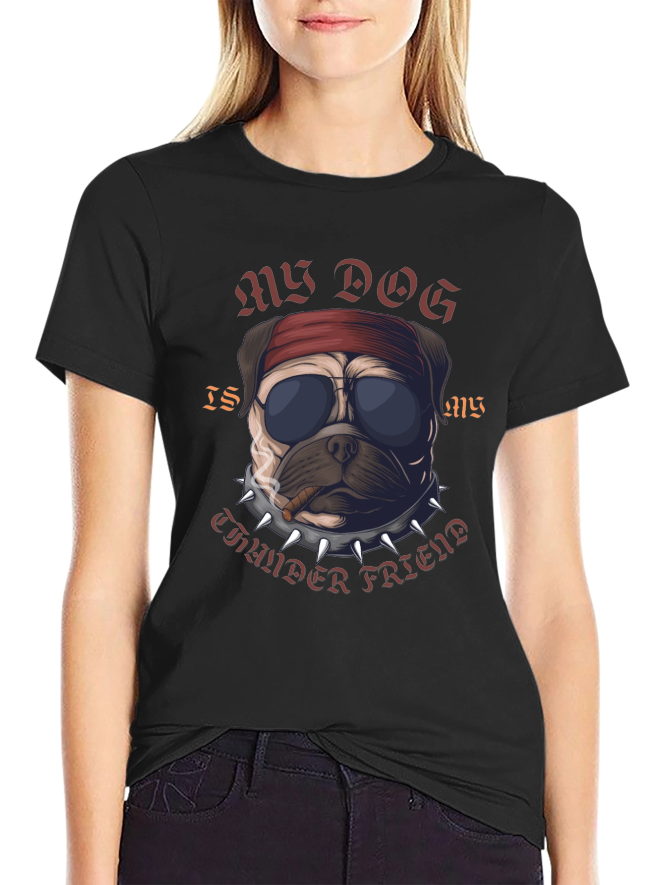 Rebel Pug “Thunder Friend” T-Shirt – Cool Dog Graphic Tee
