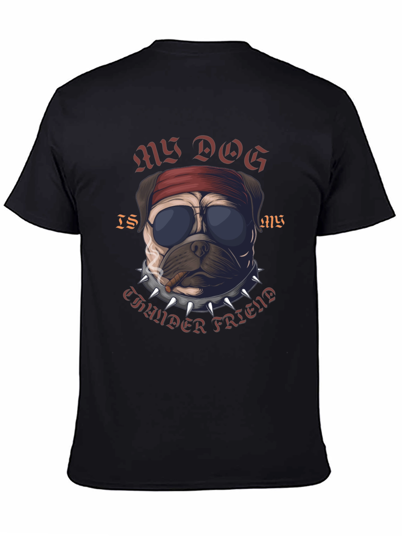 Rebel Pug “Thunder Friend” T-Shirt – Cool Dog Graphic Tee