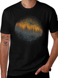 Abstract Tree Line Graphic Tee