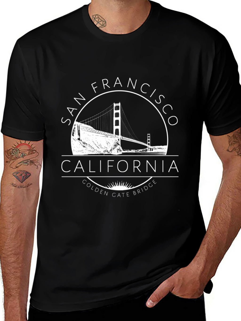 San Francisco Golden Gate Bridge Graphic T-Shirt