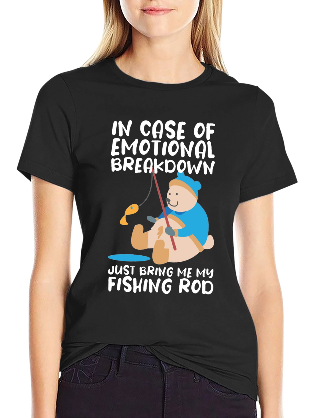 Emotional Breakdown Fishing Rod T-Shirt