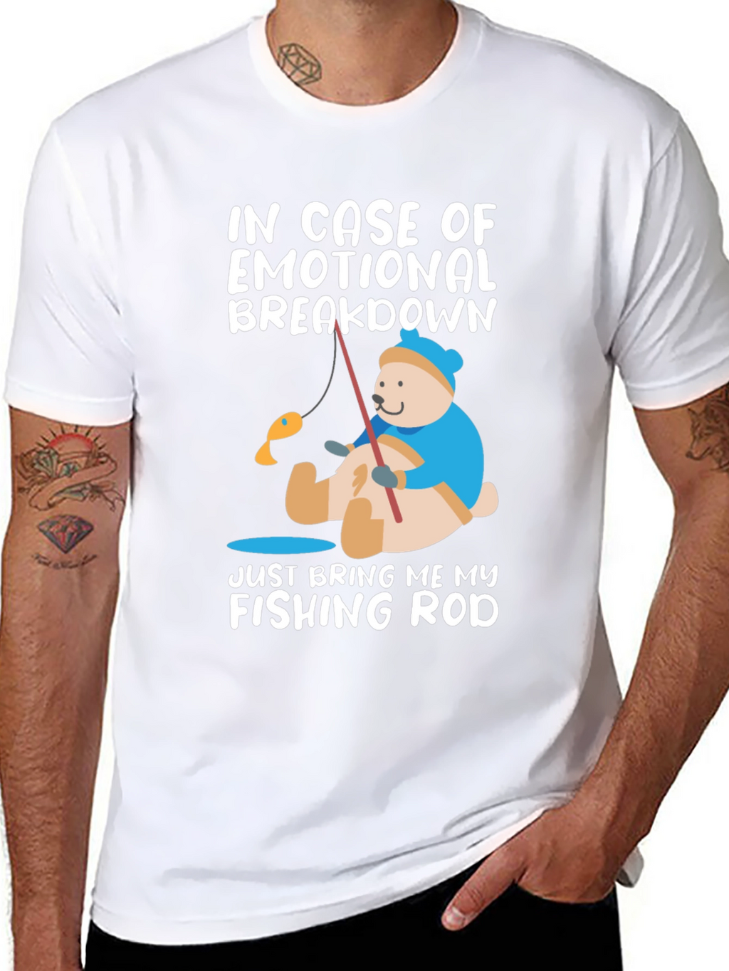 Emotional Breakdown Fishing Rod T-Shirt