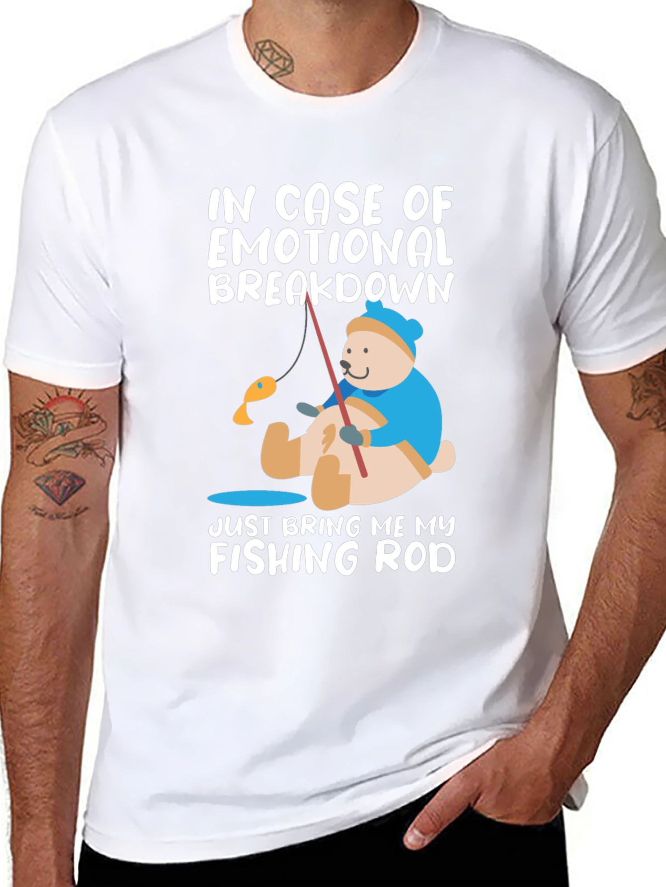 Emotional Breakdown Fishing Rod T-Shirt