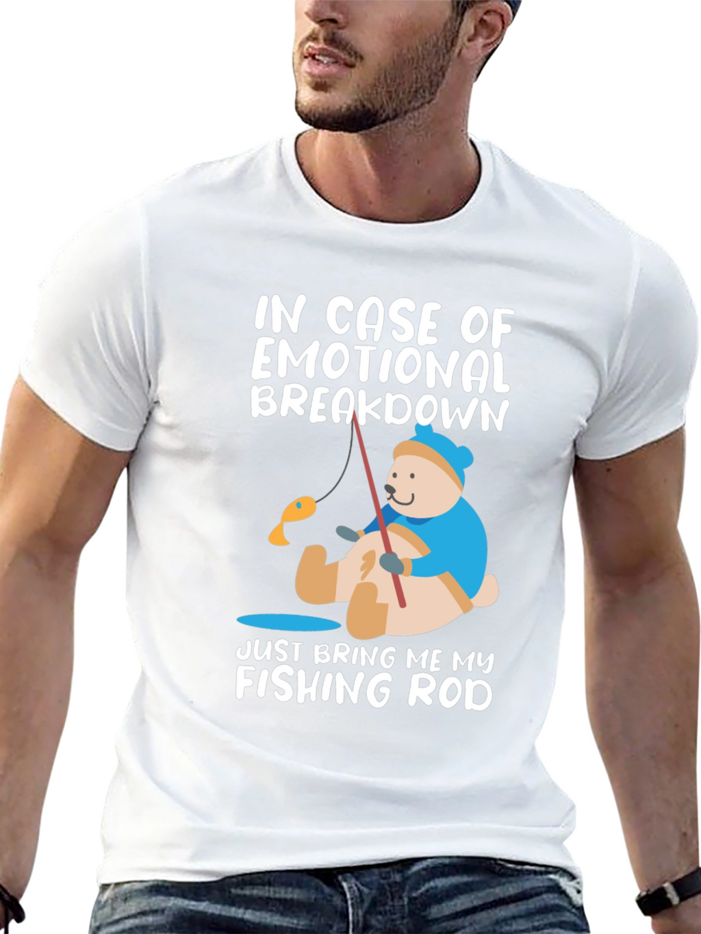Emotional Breakdown Fishing Rod T-Shirt