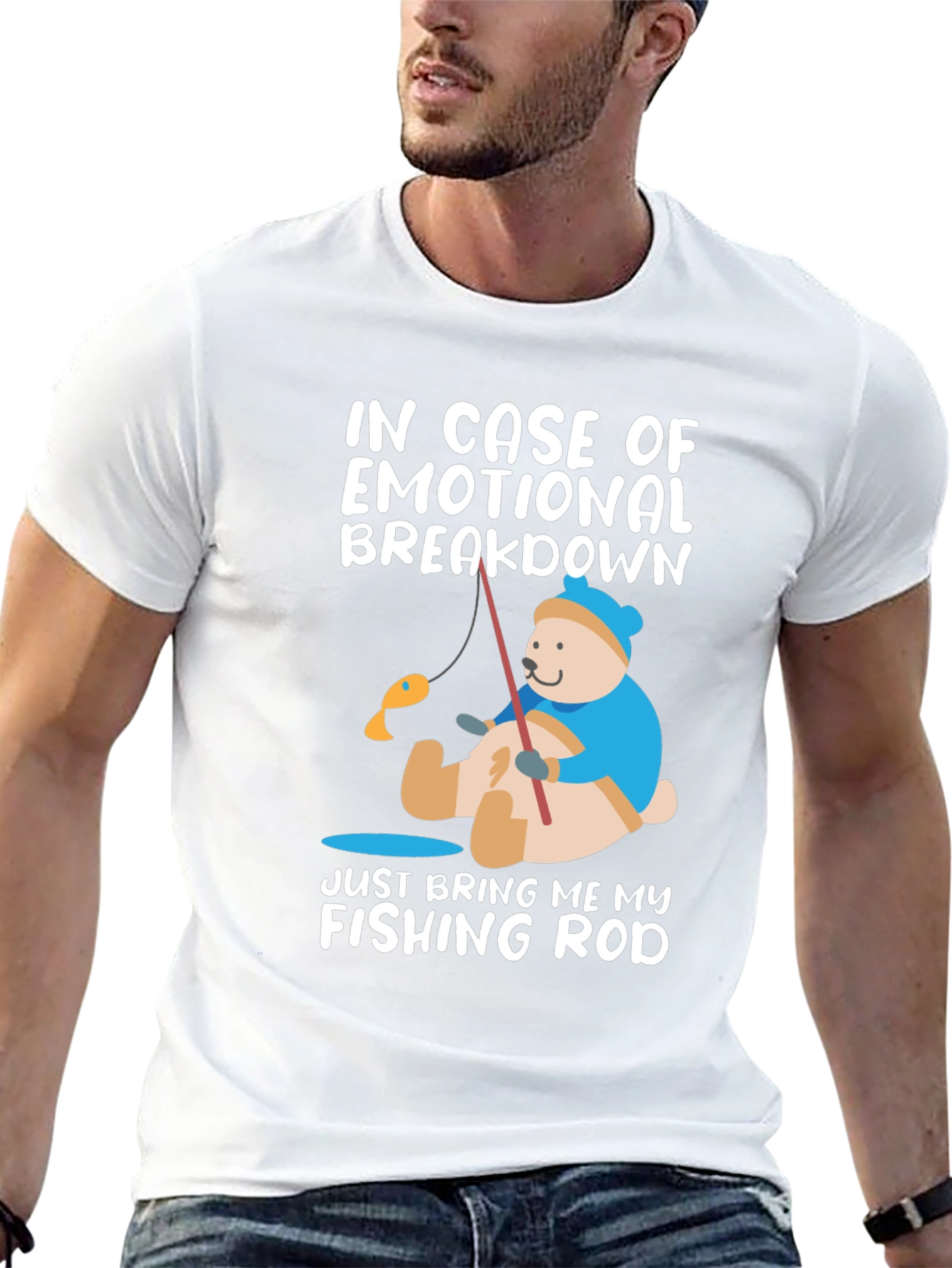 Emotional Breakdown Fishing Rod T-Shirt