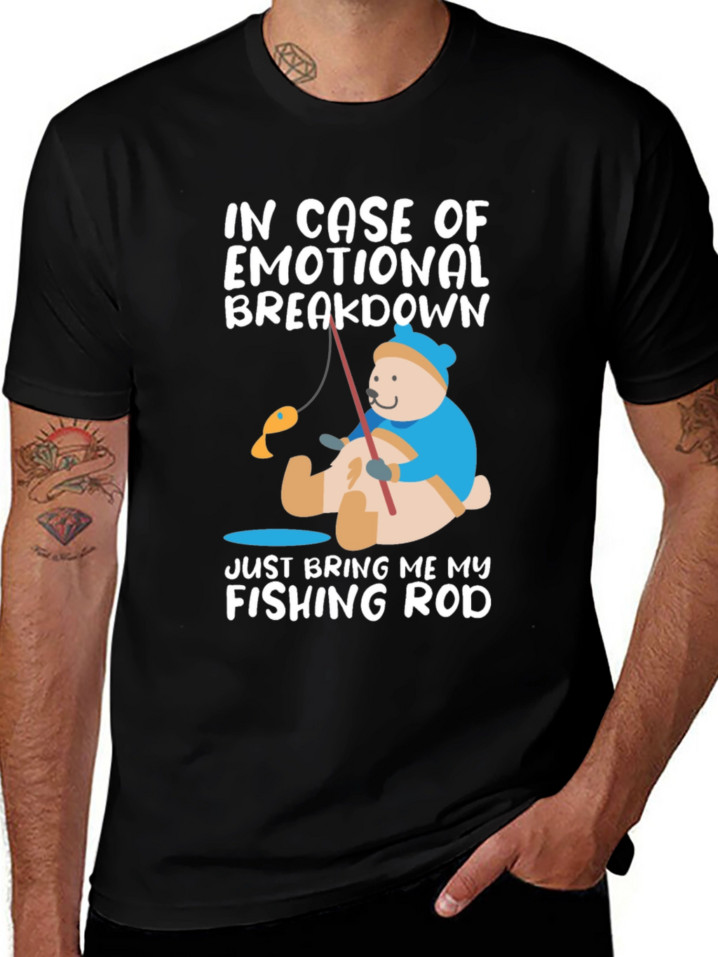 Emotional Breakdown Fishing Rod T-Shirt