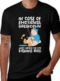 Emotional Breakdown Fishing Rod T-Shirt
