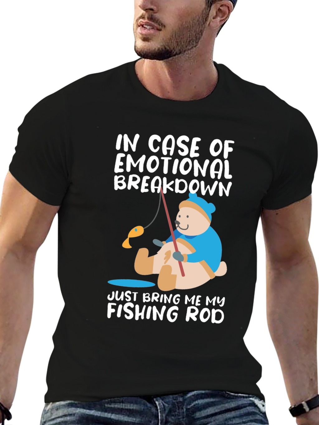 Emotional Breakdown Fishing Rod T-Shirt