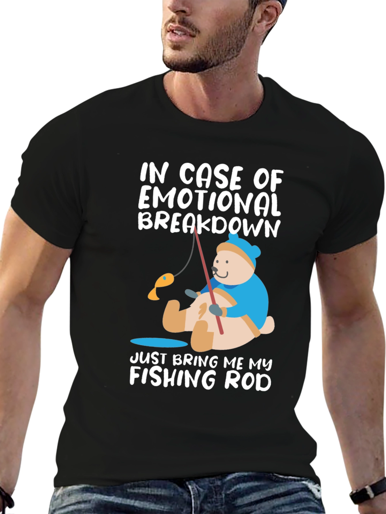 Emotional Breakdown Fishing Rod T-Shirt