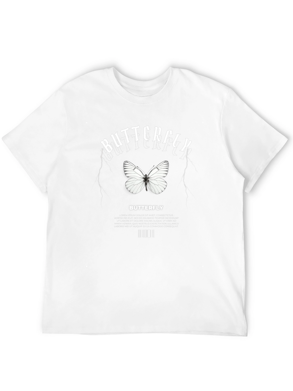Butterfly Graphic Print T-Shirt for Men