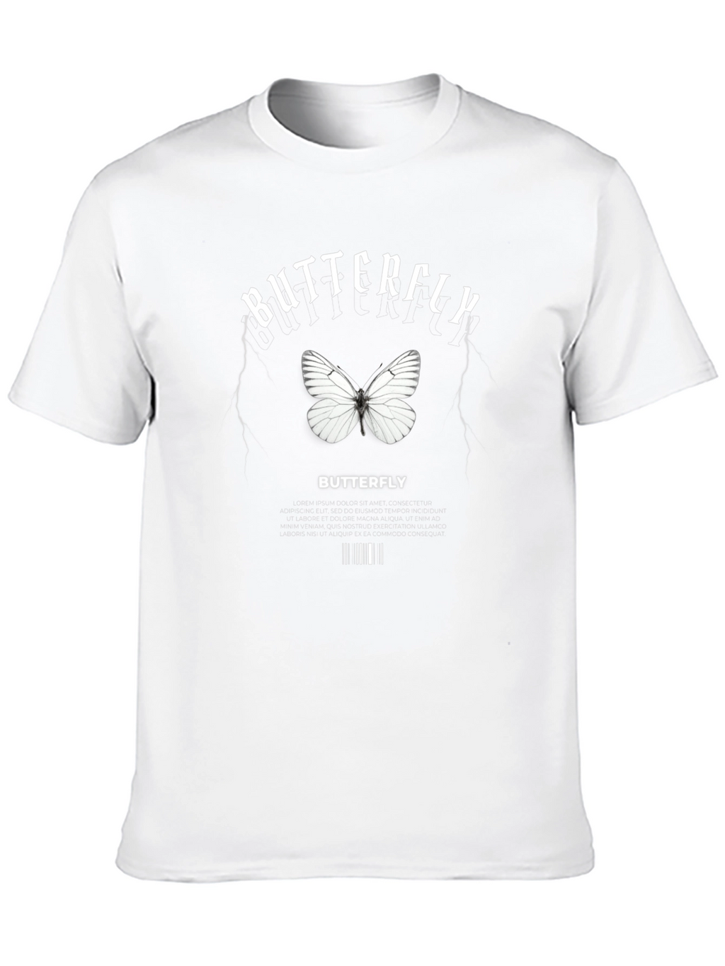 Butterfly Graphic Print T-Shirt for Men
