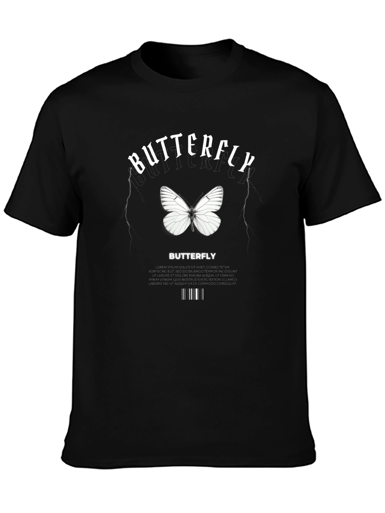 Butterfly Graphic Print T-Shirt for Men