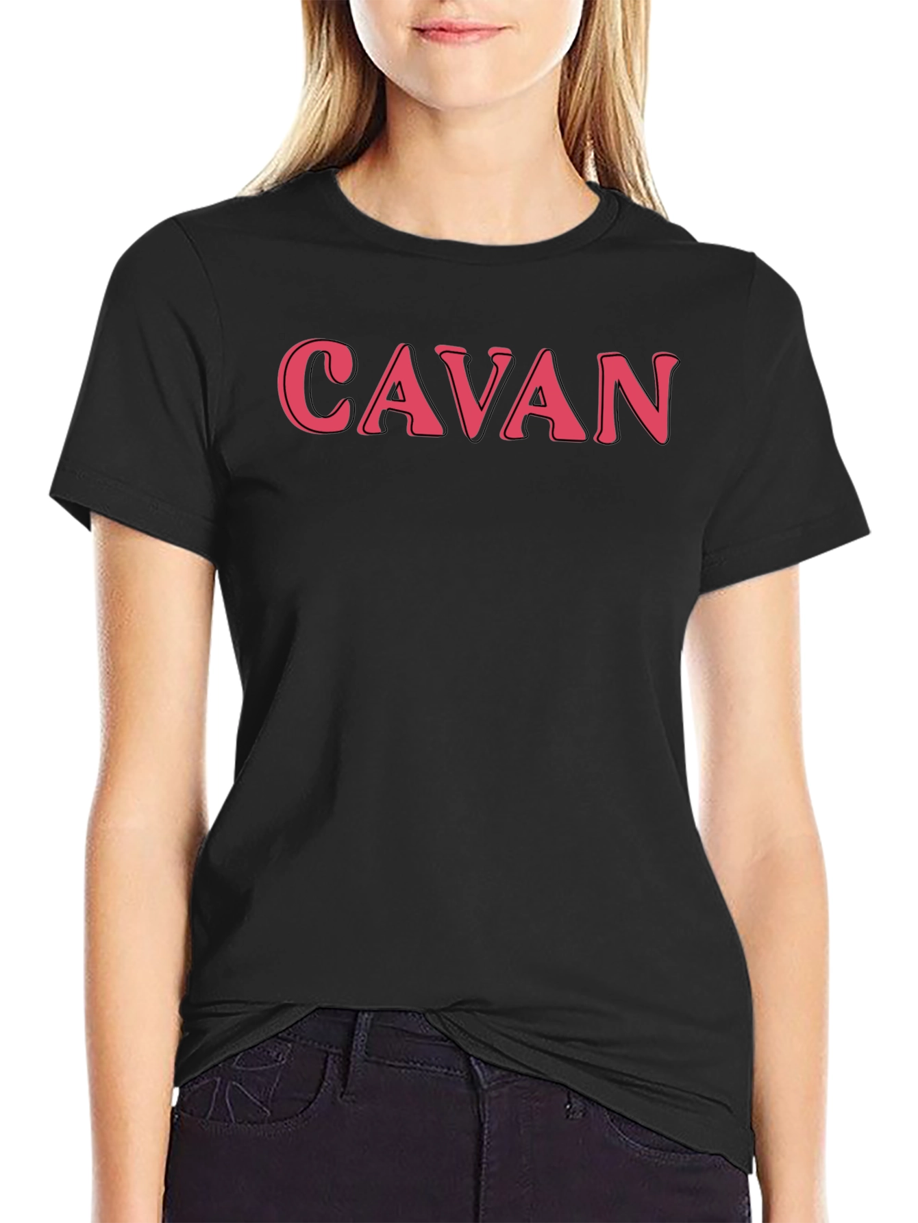 Cavan Text Graphic T-Shirt - Black