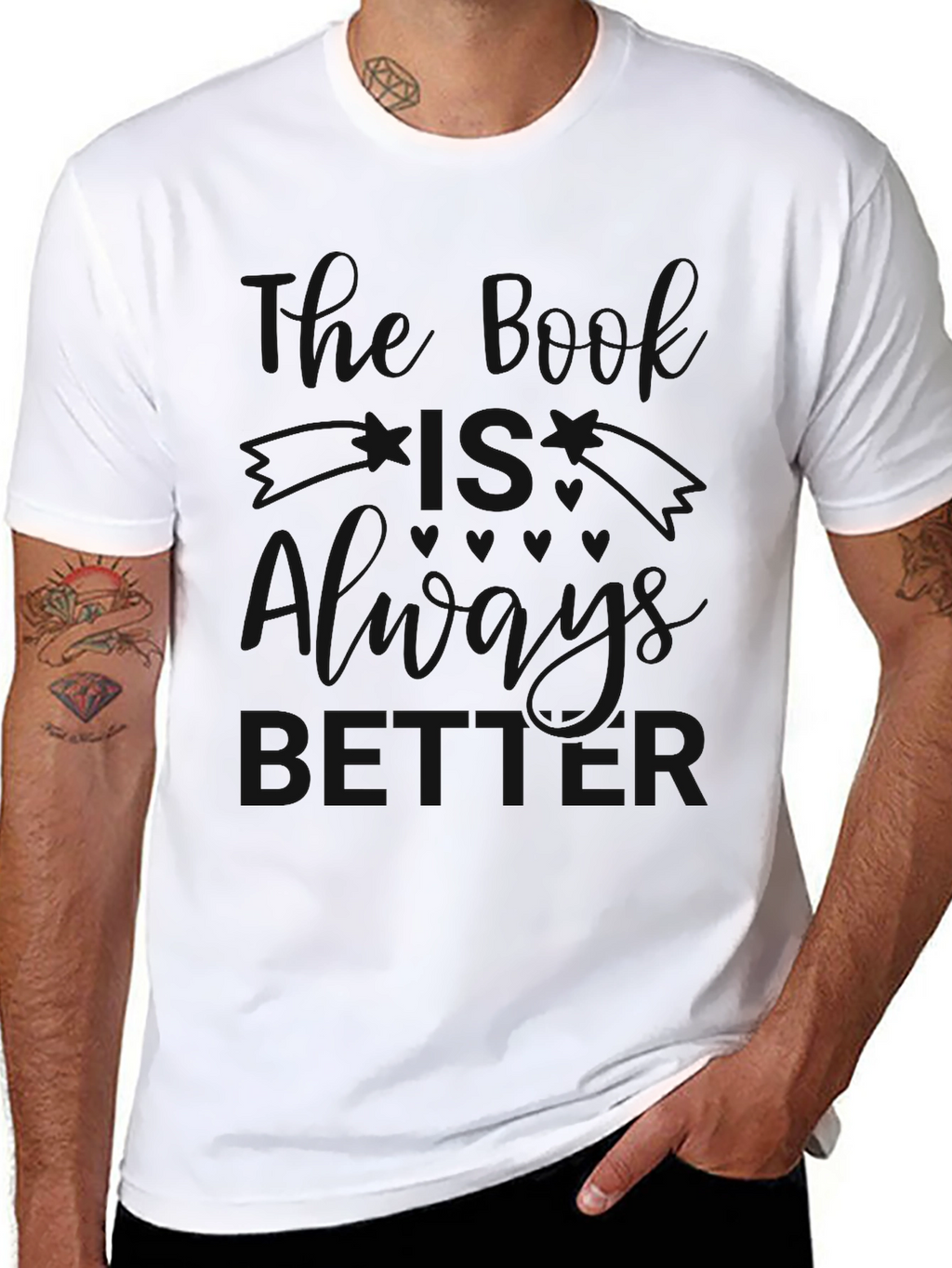 Mens Black Graphic T-Shirt
