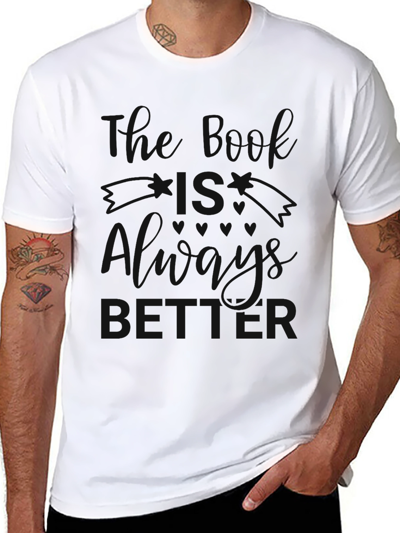 Mens Black Graphic T-Shirt