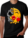 Emoji Kiss Skull T-Shirt