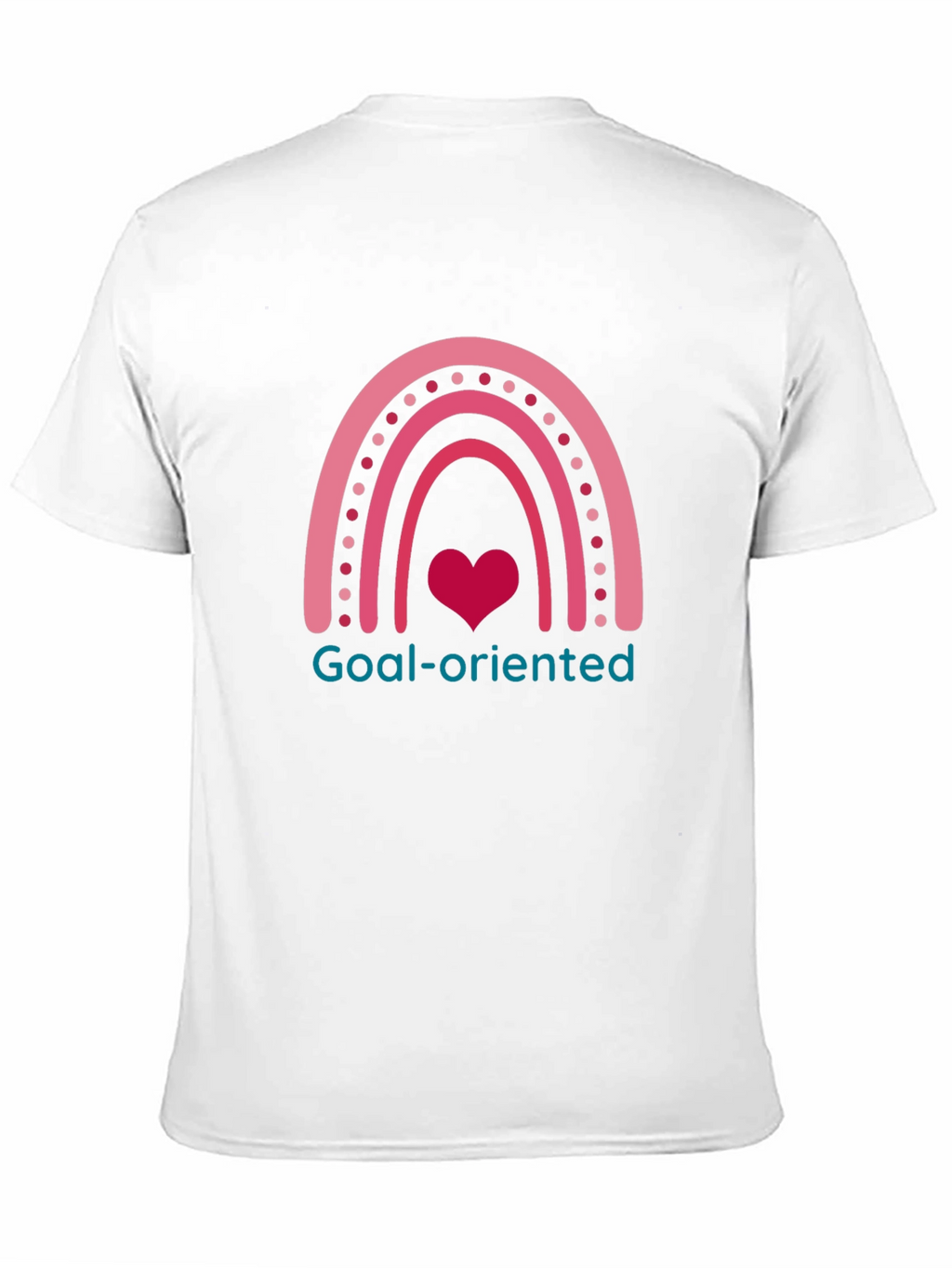 Goal-Oriented Heart Rainbow Graphic Tee
