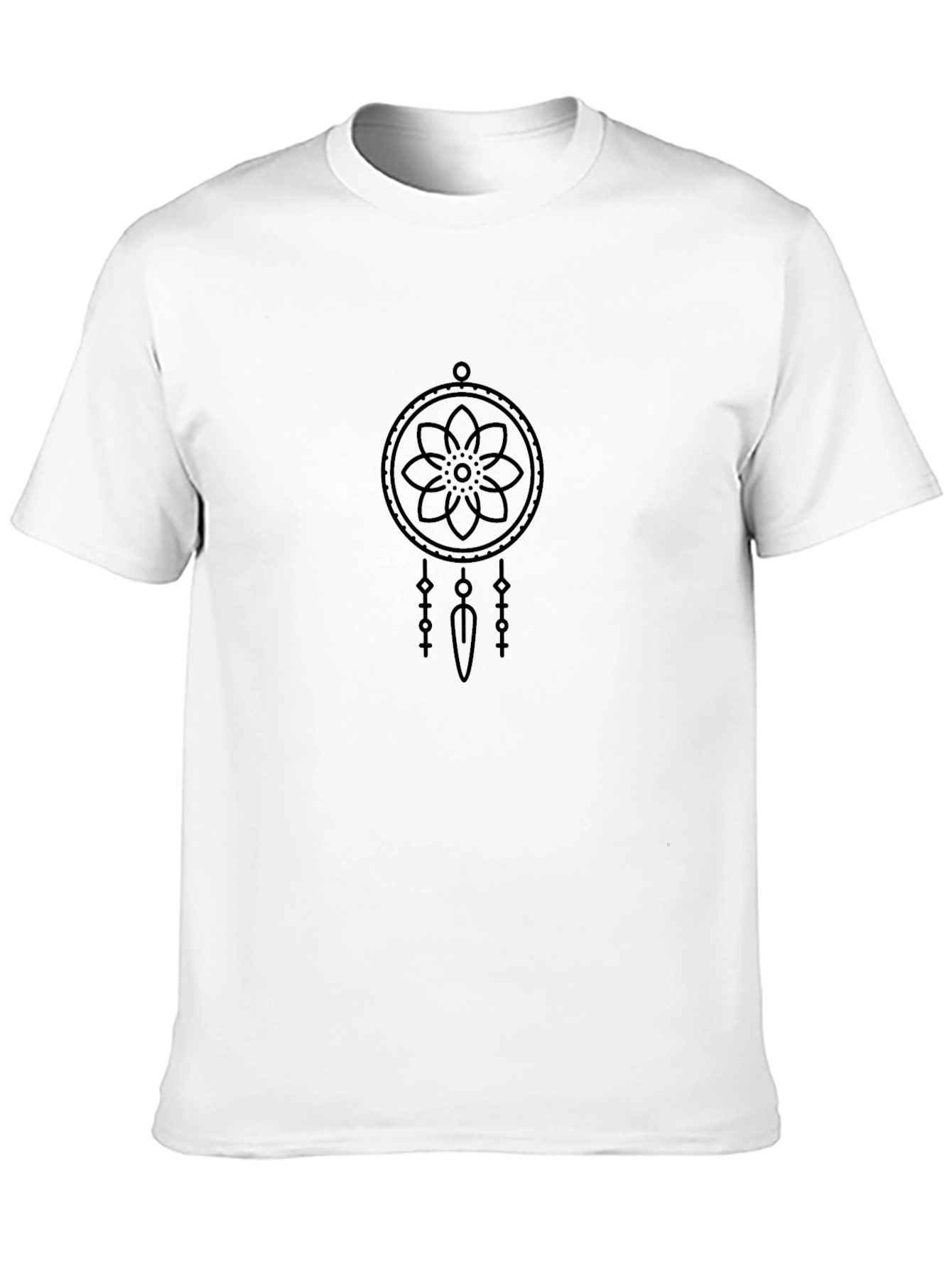 Dreamcatcher Graphic Black Tee - Stylish Casual Wear