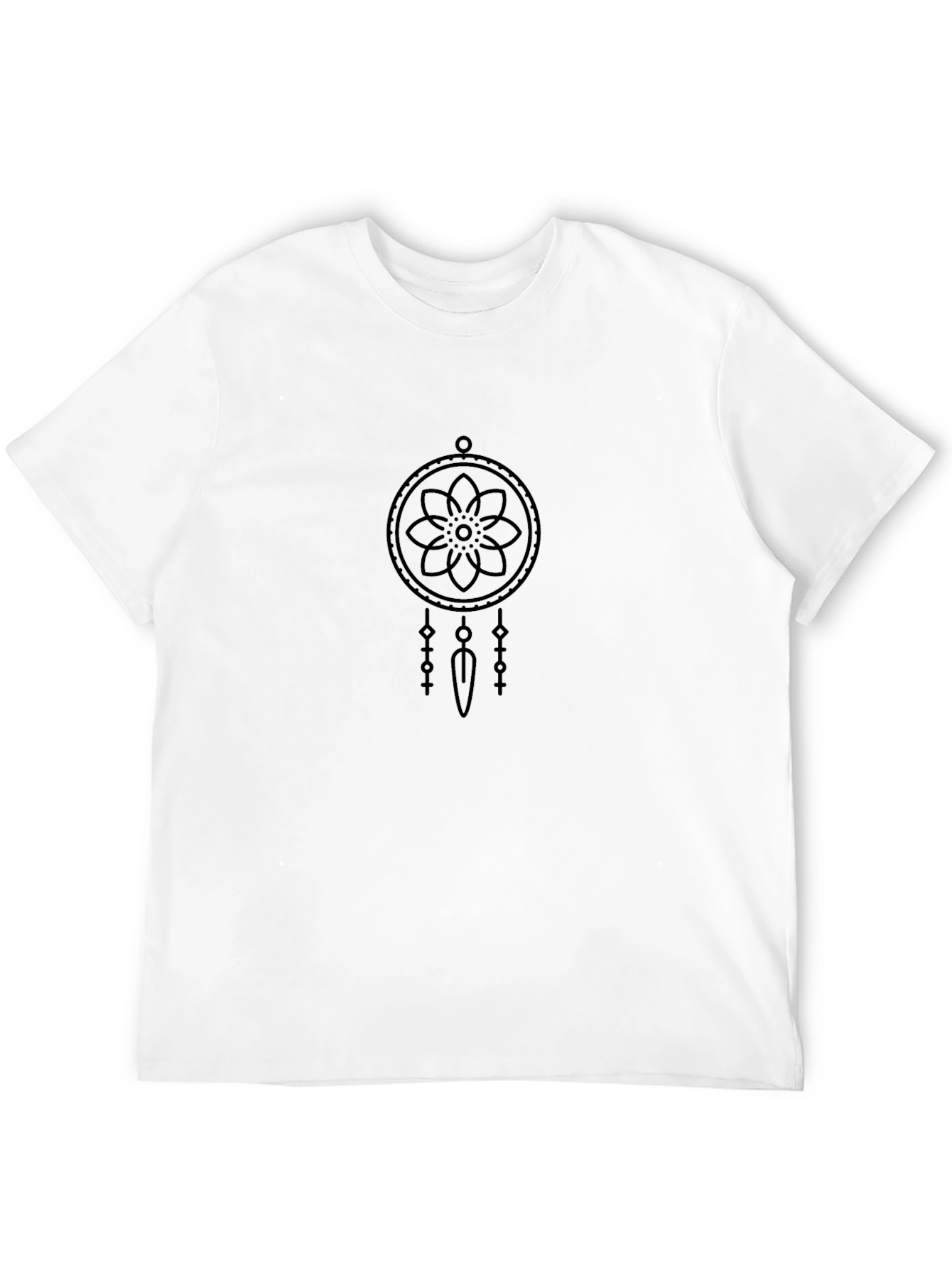 Dreamcatcher Graphic Black Tee - Stylish Casual Wear
