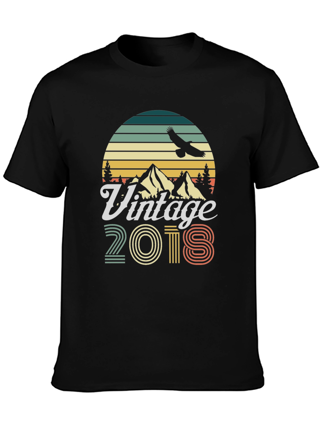 Vintage 2018 Graphic T-Shirt Retro Style
