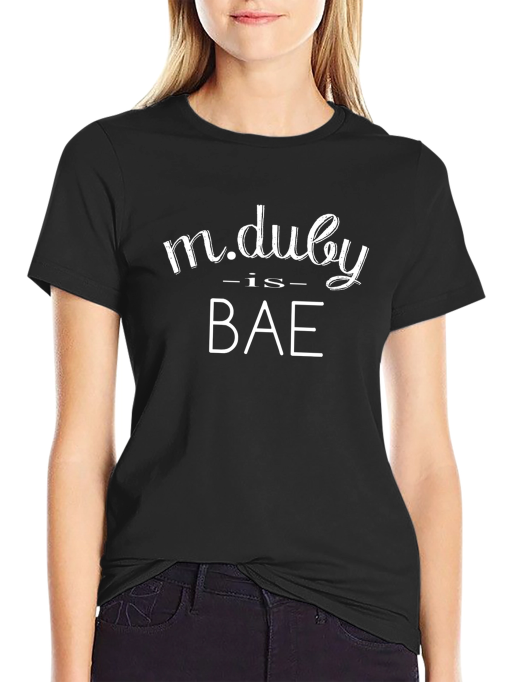 M.Duly Is Bae Black Graphic Tee Shirt