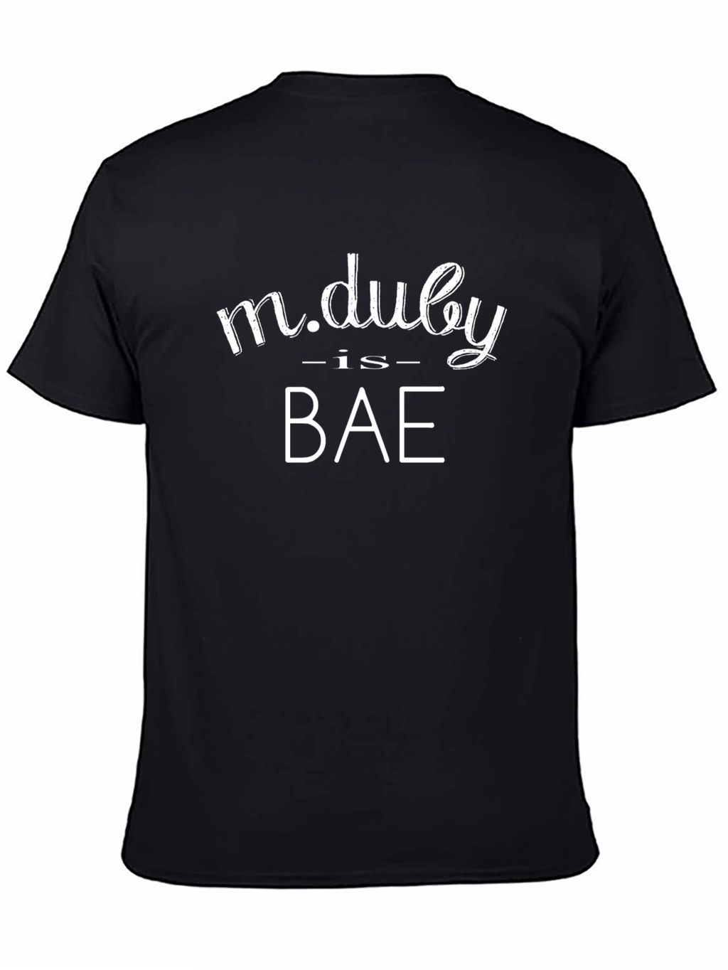 M.Duly Is Bae Black Graphic Tee Shirt