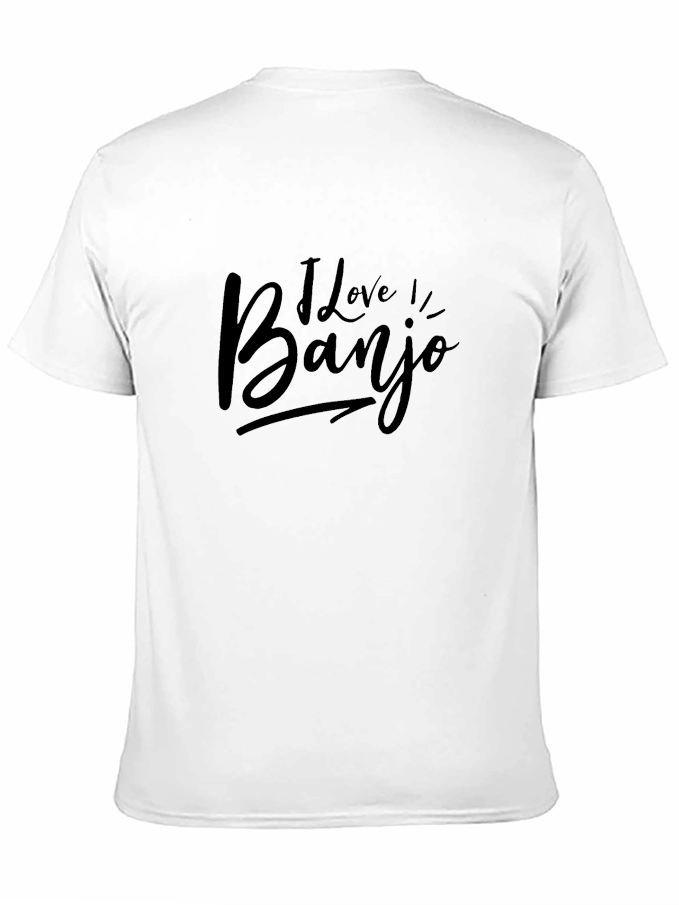 I Love Banjo Black T-Shirt