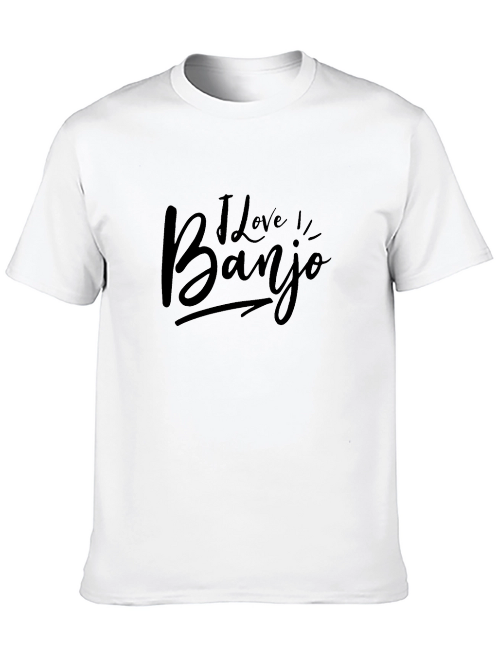 I Love Banjo Black T-Shirt