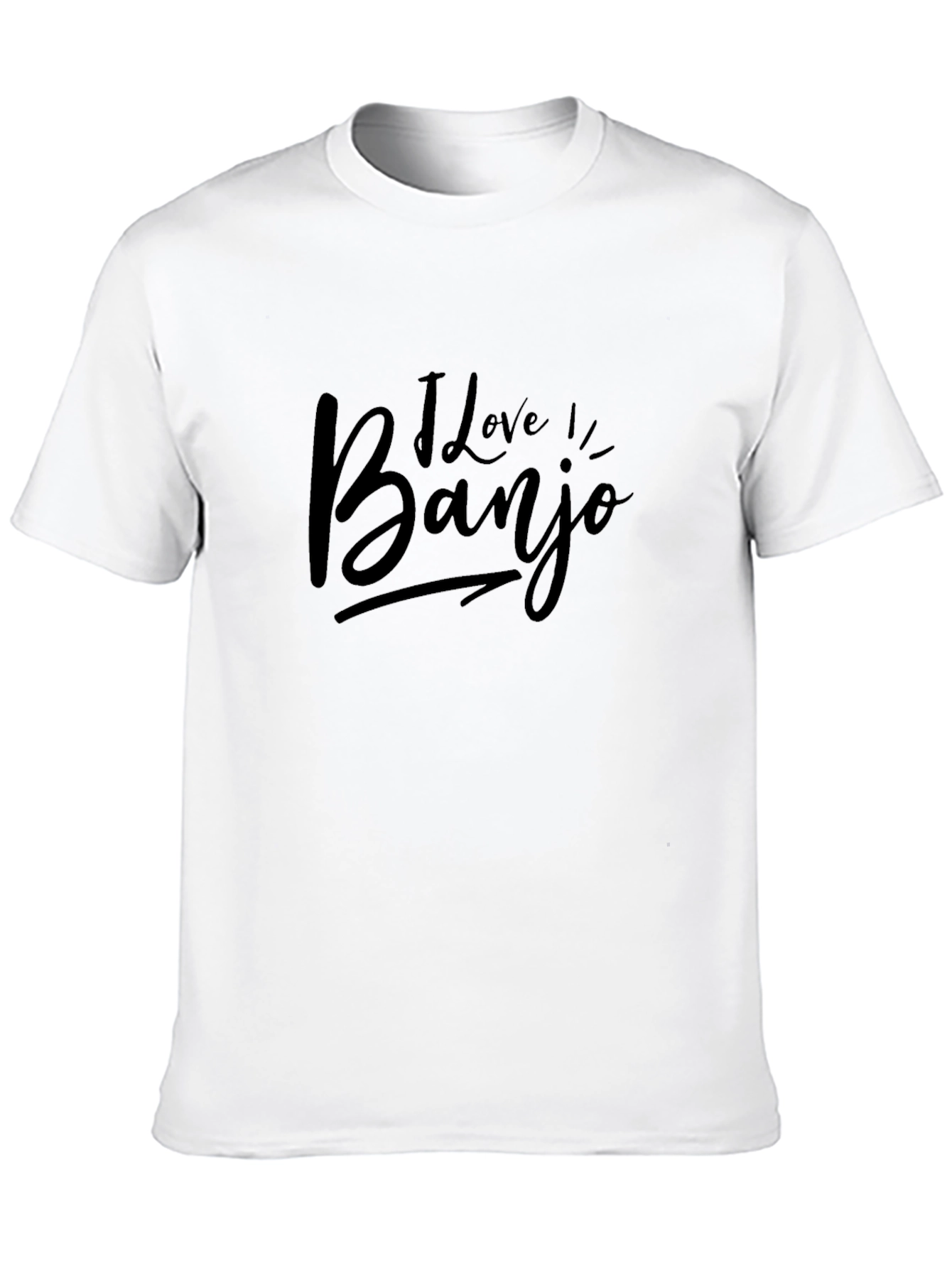 I Love Banjo Black T-Shirt