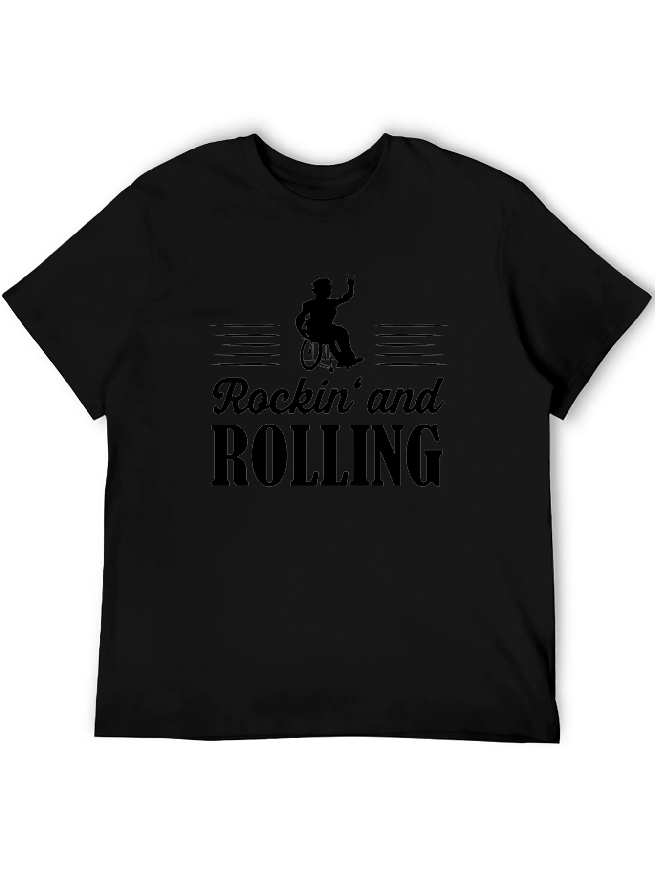 Rockin and Rolling Black T-Shirt