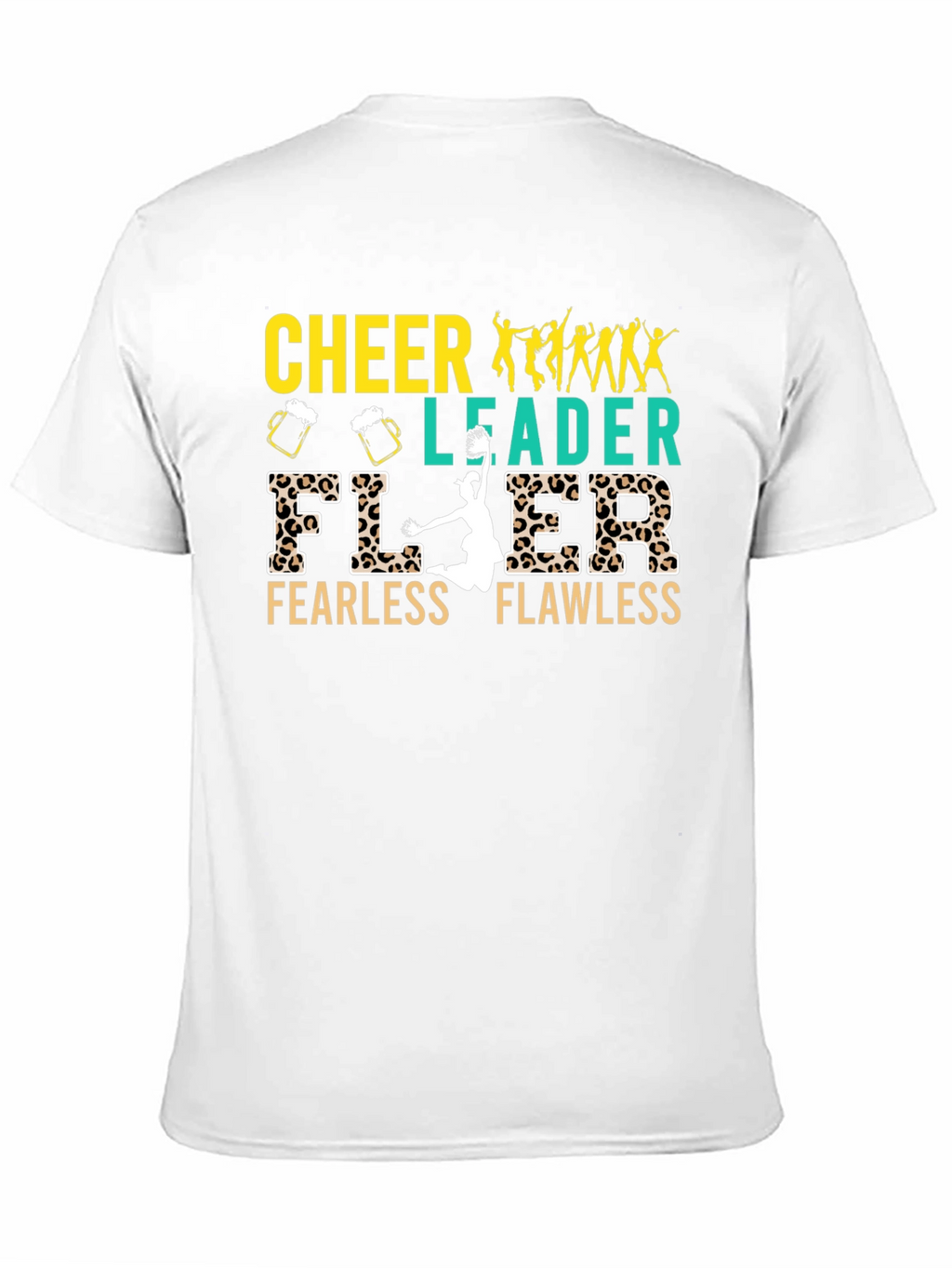 Cheerleader Fearless Flawless Black T-Shirt