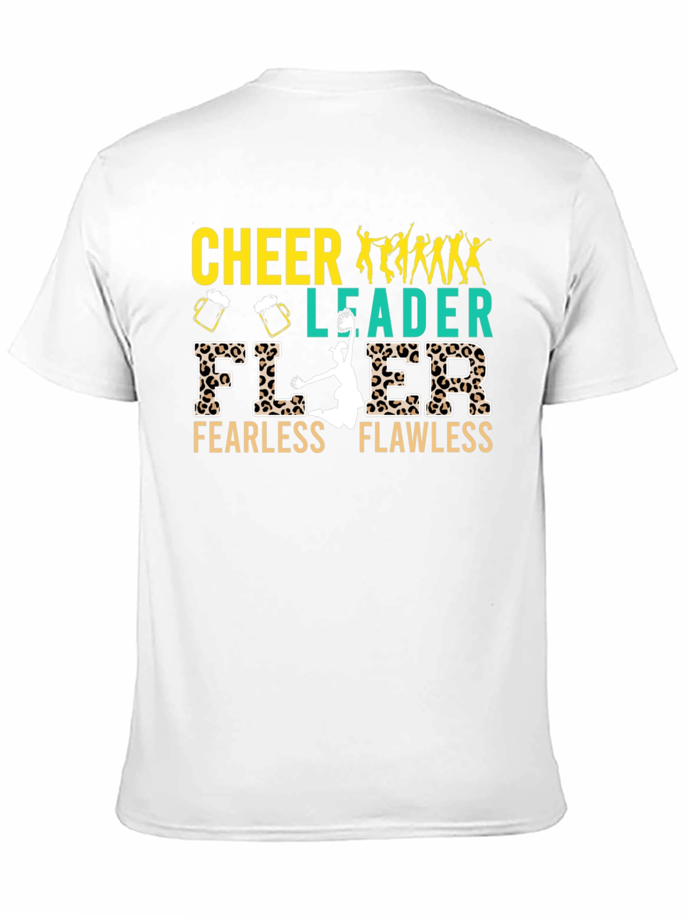 Cheerleader Fearless Flawless Black T-Shirt