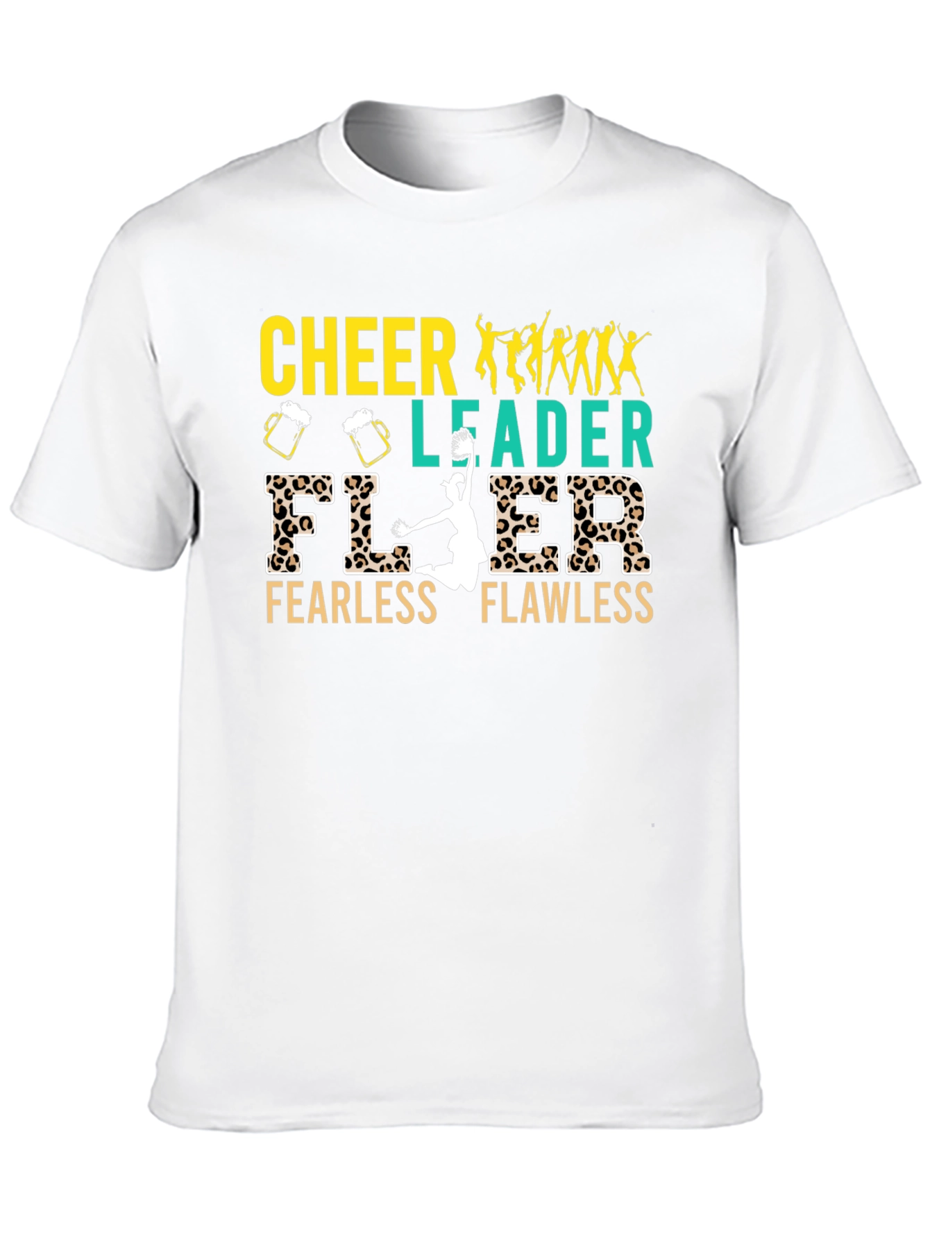 Cheerleader Fearless Flawless Black T-Shirt