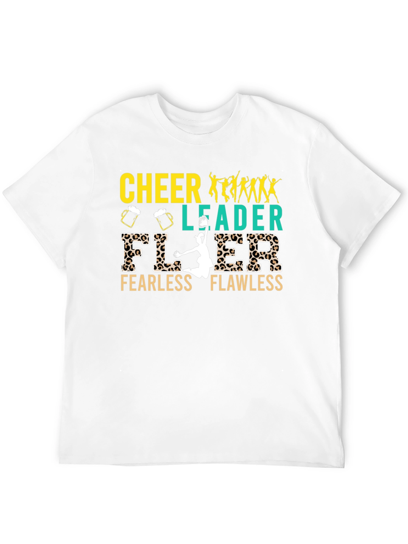 Cheerleader Fearless Flawless Black T-Shirt