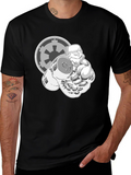 Stormtrooper Lifting Weights Black Graphic Tee