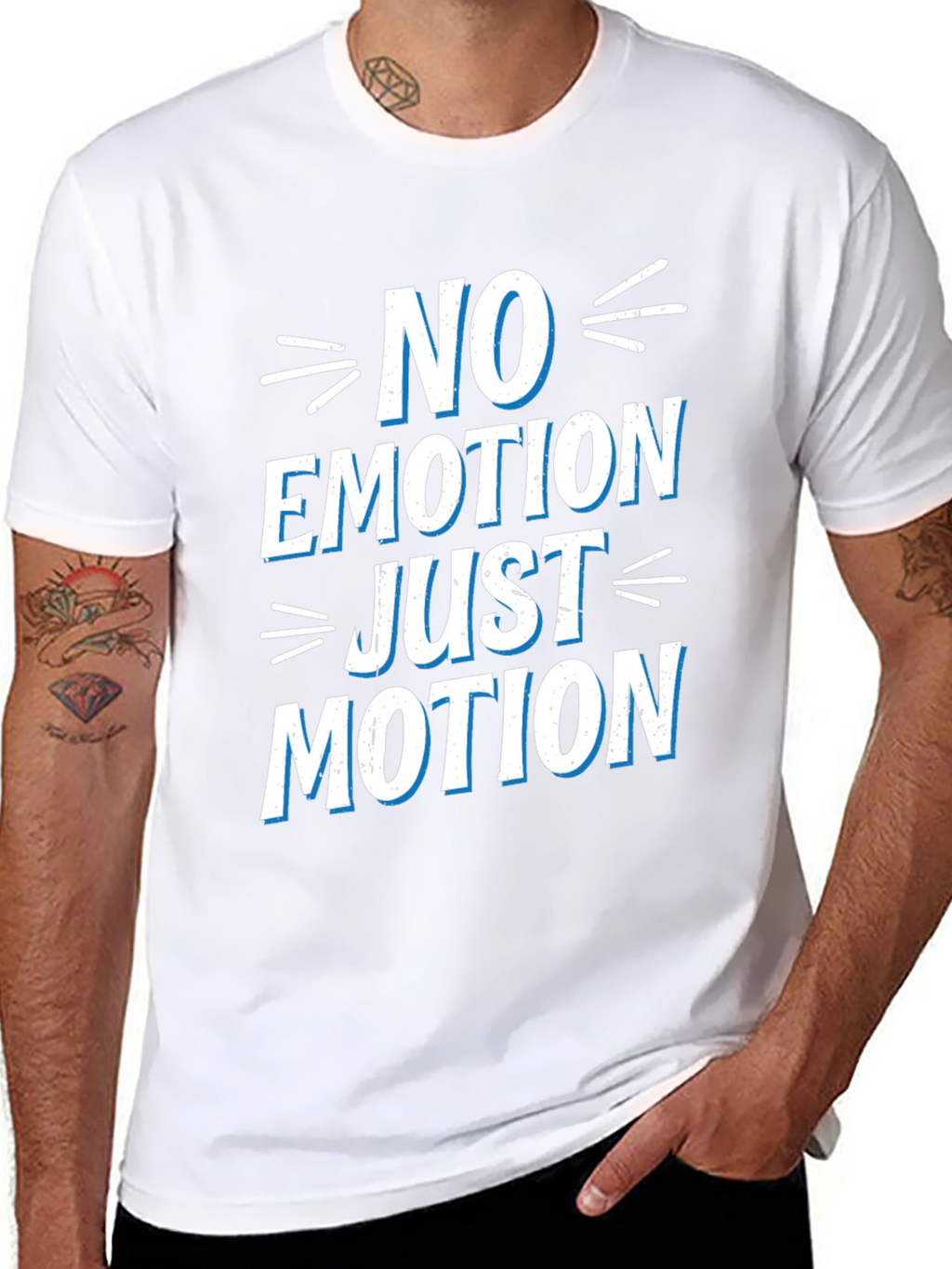 No Emotion Just Motion Graphic T-Shirt