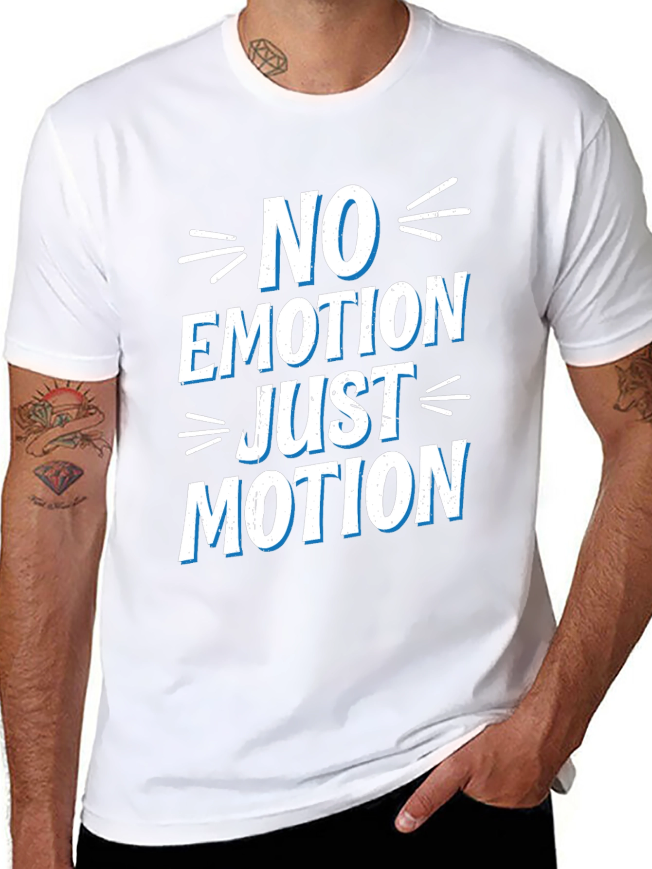 No Emotion Just Motion Graphic T-Shirt