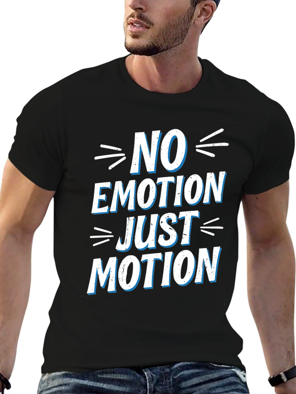 No Emotion Just Motion Graphic T-Shirt