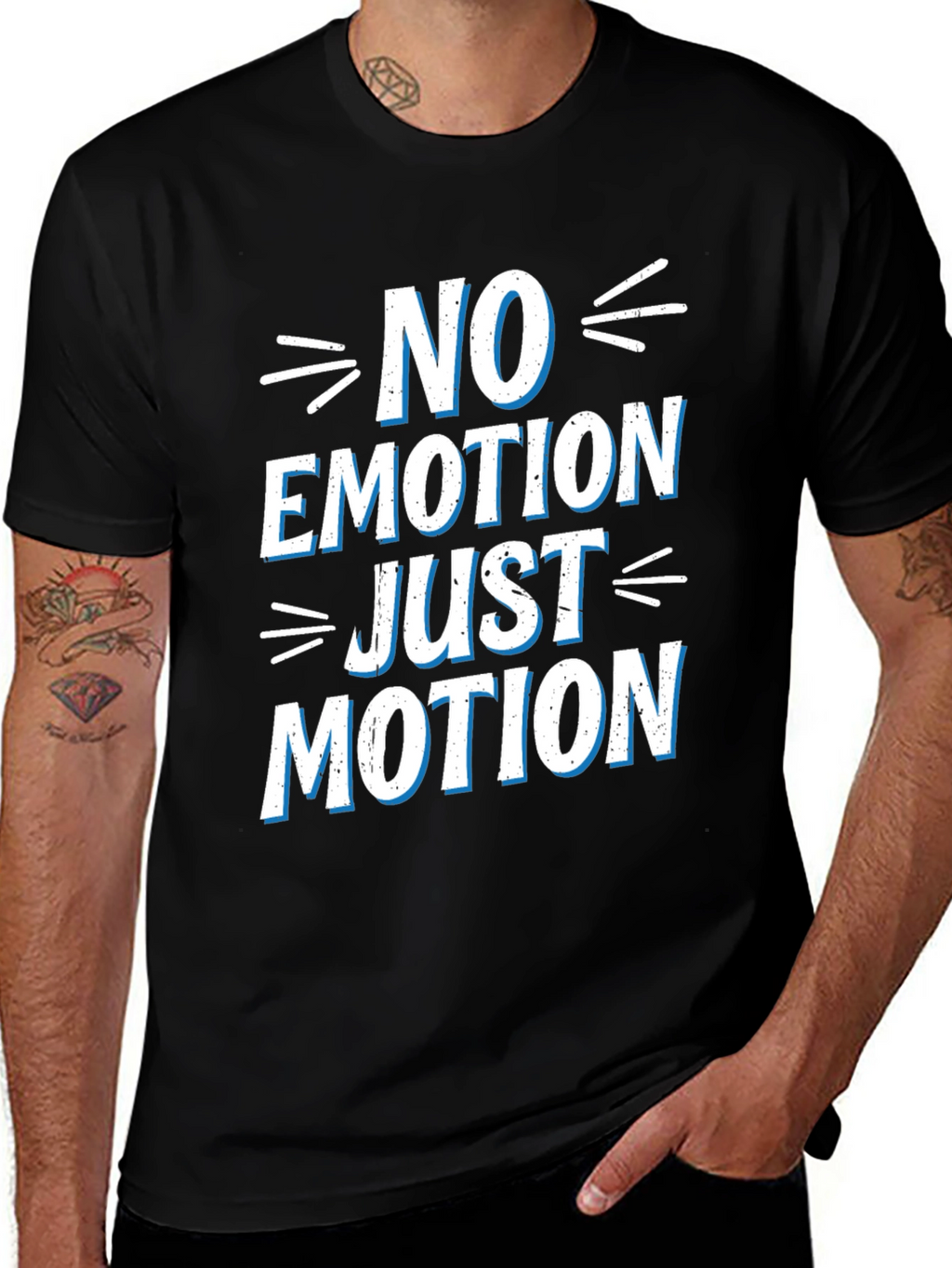 No Emotion Just Motion Graphic T-Shirt