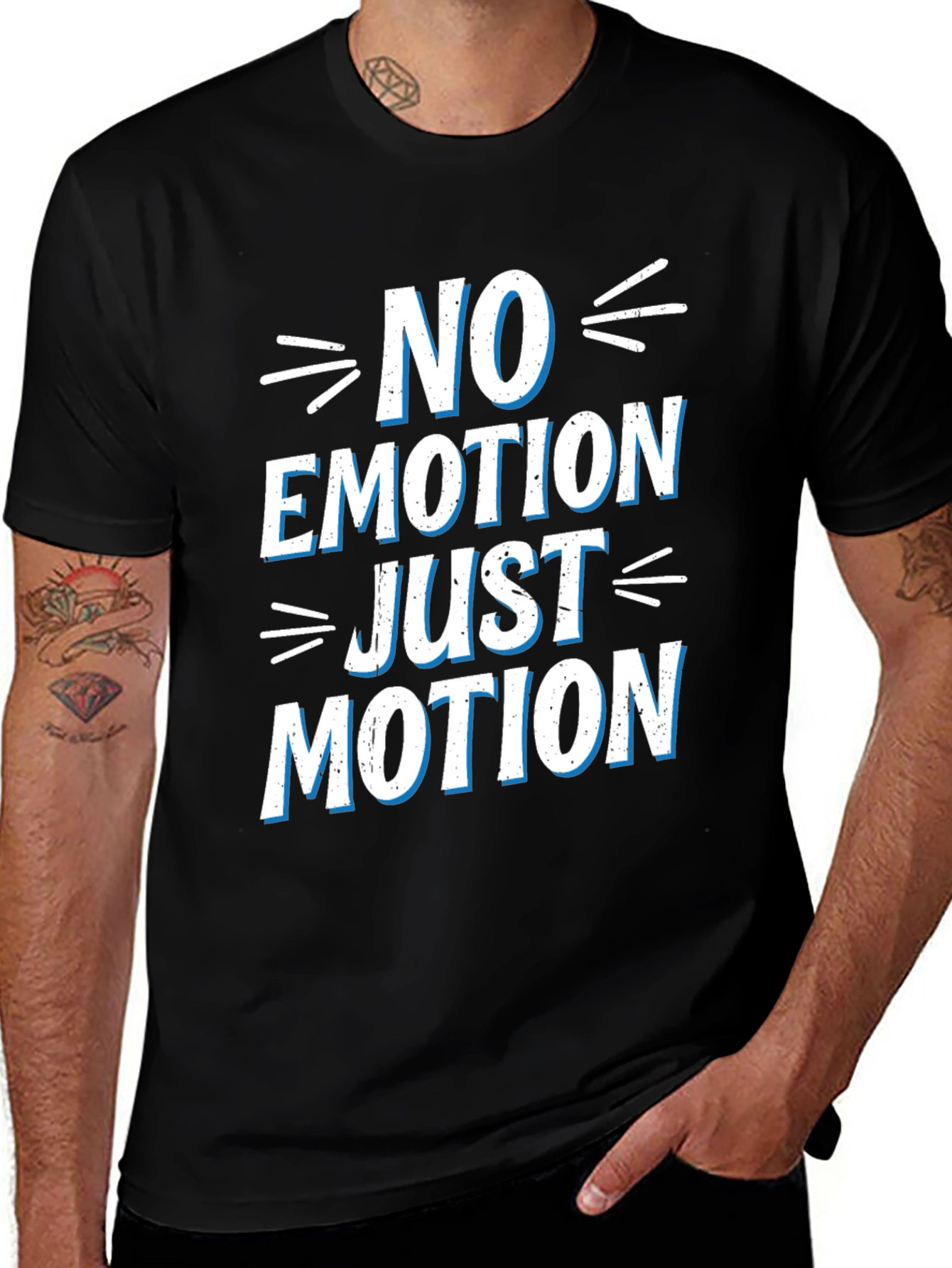No Emotion Just Motion Graphic T-Shirt