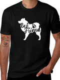 Best Friend Dog T-Shirt – Minimalist Dog Lover Graphic Tee